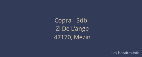 Copra - Sdb