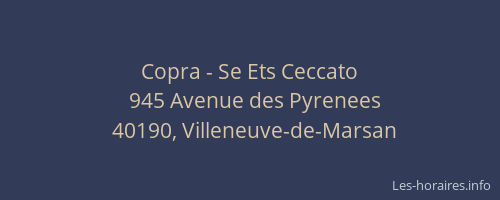 Copra - Se Ets Ceccato