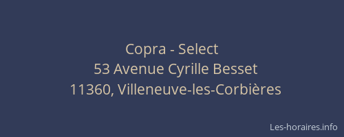 Copra - Select