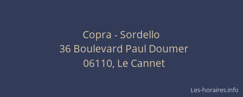 Copra - Sordello