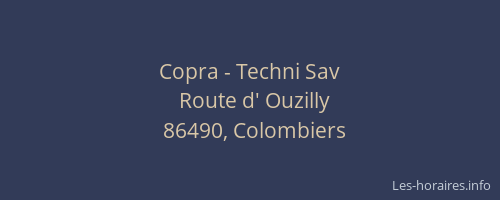 Copra - Techni Sav