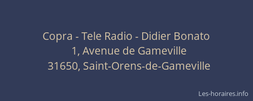 Copra - Tele Radio - Didier Bonato