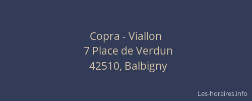 Copra - Viallon