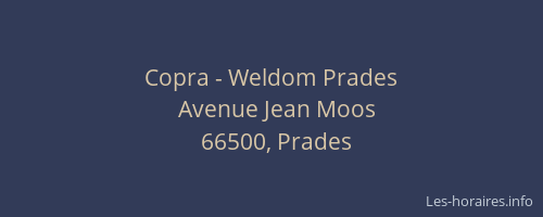 Copra - Weldom Prades