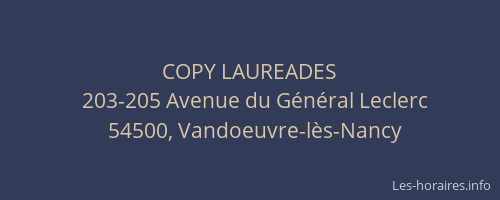 COPY LAUREADES