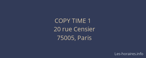 COPY TIME 1