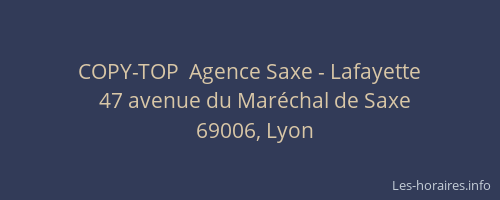 COPY-TOP  Agence Saxe - Lafayette