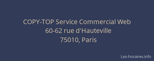COPY-TOP Service Commercial Web