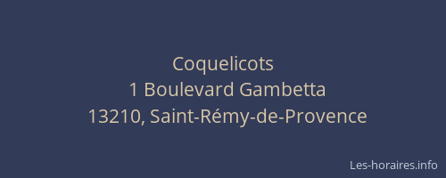Coquelicots
