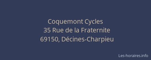 Coquemont Cycles