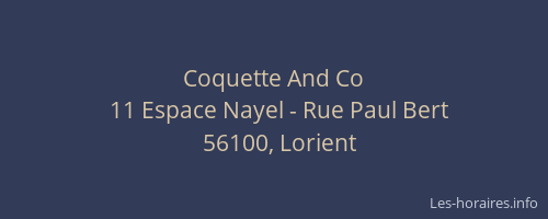 Coquette And Co
