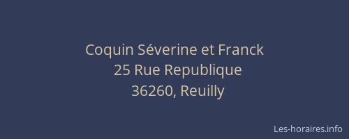 Coquin S&eacute;verine et Franck