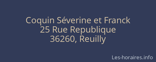 Coquin Séverine et Franck