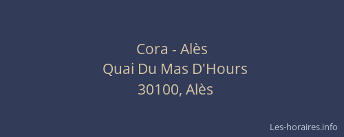 Cora - Alès