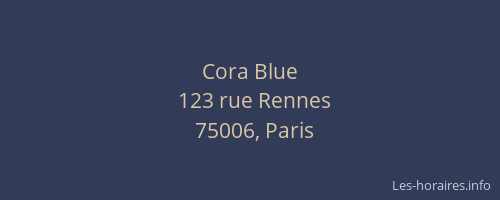 Cora Blue