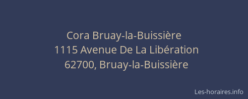 Cora Bruay-la-Buissière