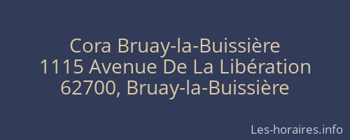 Cora Bruay-la-Buissière
