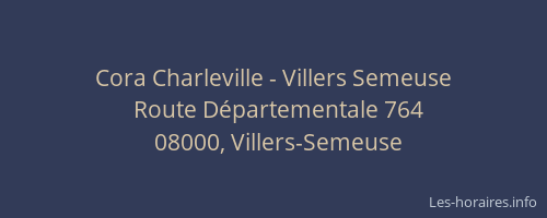 Cora Charleville - Villers Semeuse