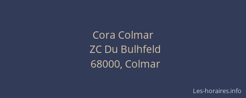 Cora Colmar