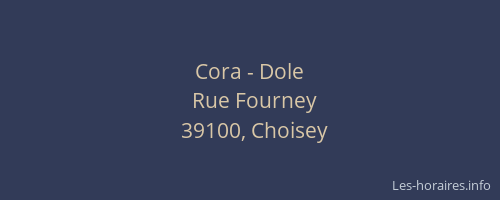 Cora - Dole