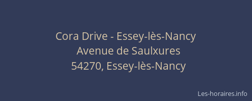 Cora Drive - Essey-l&egrave;s-Nancy