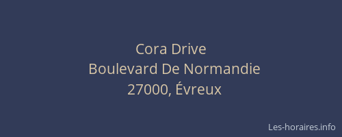 Cora Drive