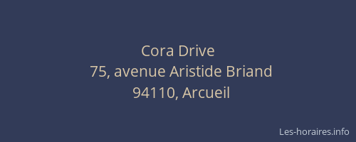 Cora Drive
