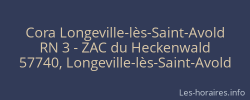 Cora Longeville-lès-Saint-Avold