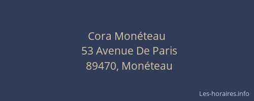 Cora Monéteau