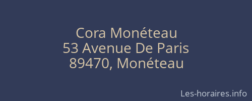 Cora Monéteau
