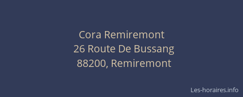 Cora Remiremont
