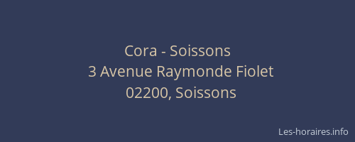 Cora - Soissons
