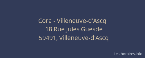 Cora - Villeneuve-d'Ascq