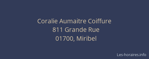 Coralie Aumaitre Coiffure