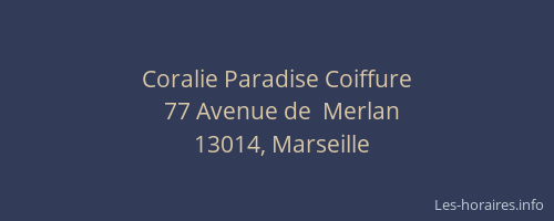 Coralie Paradise Coiffure