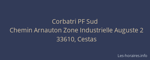 Corbatri PF Sud