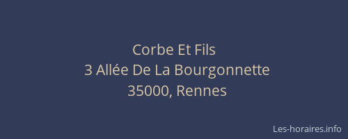 Corbe Et Fils