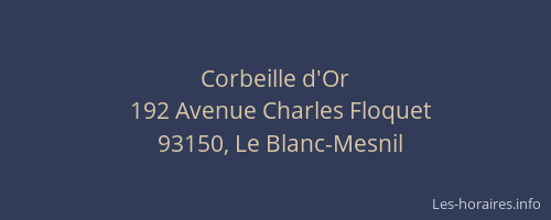 Corbeille d'Or