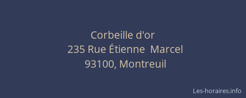 Corbeille d'or