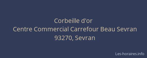 Corbeille d'or