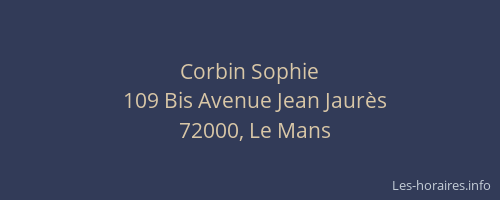 Corbin Sophie