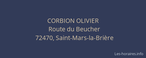 CORBION OLIVIER
