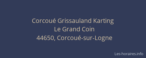 Corcoué Grissauland Karting
