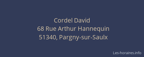 Cordel David