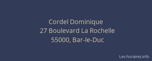 Cordel Dominique