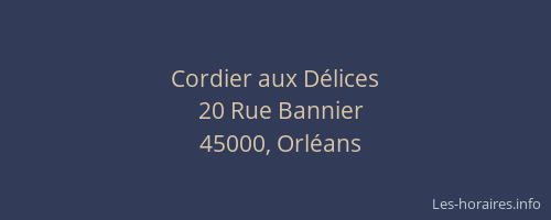 Cordier aux Délices