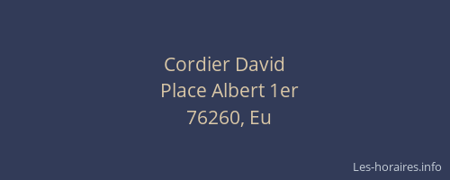 Cordier David