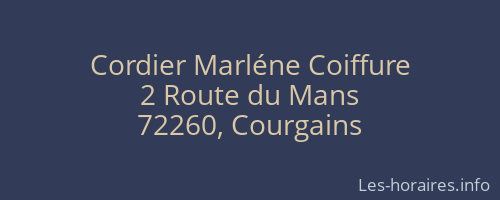 Cordier Marléne Coiffure