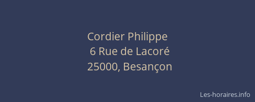 Cordier Philippe