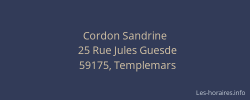 Cordon Sandrine